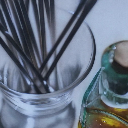 glass, art, airbrush, photorealistic, canvas, painting, cotton swab, close up, still life, perfume, tamas mike <img src='assets/img/sold.png' />